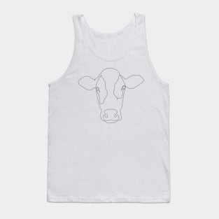 One Line Cow Tank Top